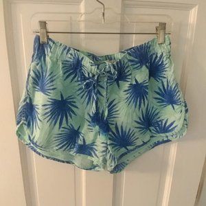 vineyard vines palm print pull on shorts